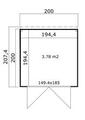 Lasita Maja redskabsrum Fynn 1 200 x 200 cm